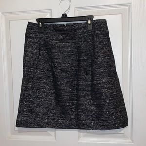 Loft black glittery pencil skirt